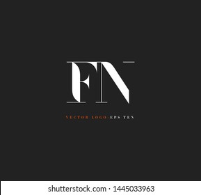 F N letters Joint logo icon vector for business card and corporate identity.