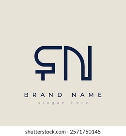 F and N logo design. FN abstract Letters Logo Monogram. This logo design is the process of creating a visual symbol that represents a brand, company, or individual.