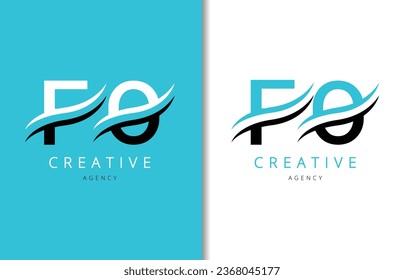 F O Letter Logo Design with Background and Creative company logo. Modern Lettering Fashion Design. Vector illustration