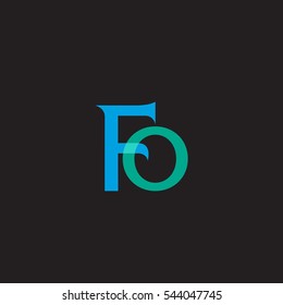 F and O  Letter logo design vector element