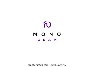 F and O letters minimalist monogram template logo design solution
