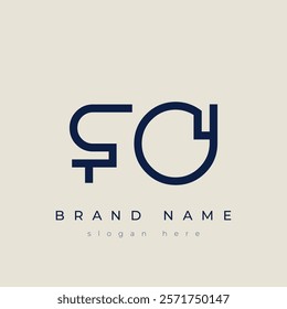 F and O logo design. FO abstract Letters Logo Monogram. This logo design is the process of creating a visual symbol that represents a brand, company, or individual.
