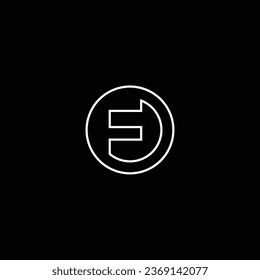 F O or O F ‍abstract outstanding professional business awesome artistic branding company different colors illustration logo or icon or monogram design.