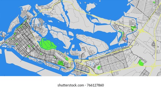 F one track on the city map