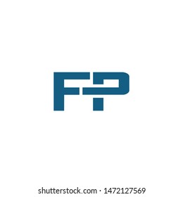 F P letter logo design vector