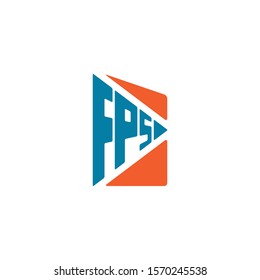 F, P and S shipping, cargo vector logo