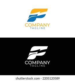 F power logo design and premium vector templates