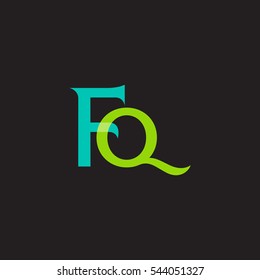 F and Q  Letter logo design vector element