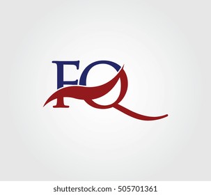 F and Q Swoosh Initial Logo Vector