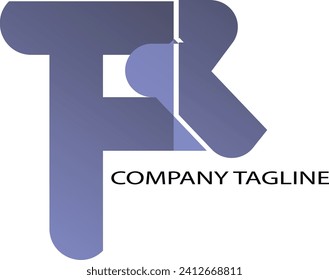 F R último diseño de logotipo.plantilla de diseño vectorial.