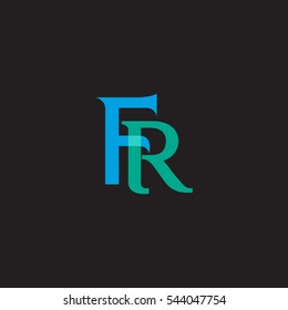 F and R  Letter logo design vector element