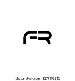 F & R logo template vector