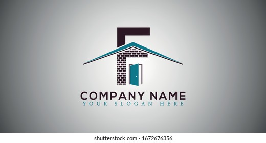 F Immobilien Kreativitätsbrief neueste Logo-Design 
