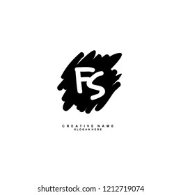F S FS Initial abstract logo concept vector