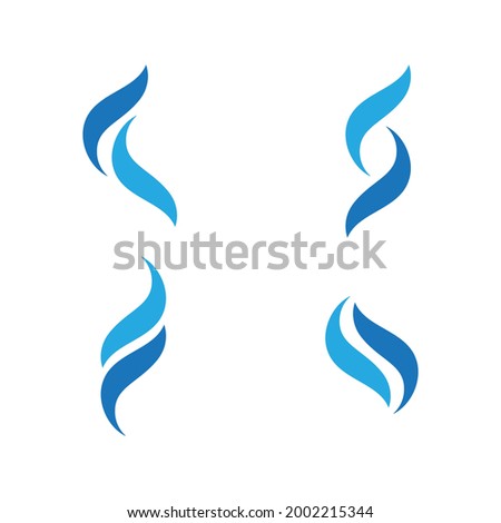 F and S Letter flame icon fire vector design template