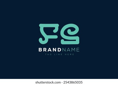 Diseño de logo F y S. FS letras abstractas Logo Monograma. Este diseño de logotipo es el proceso de crear un símbolo visual que representa una marca, empresa o individuo.