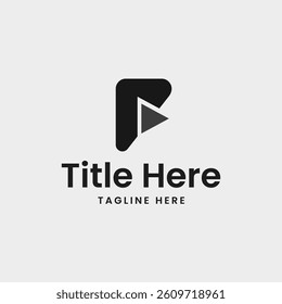F Shape Logo - Corporate Style F Shape Logo Design