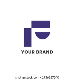 F Smile Logo Abstract Unique Simple alphabet letter Unique logo for business and company. Creative lettering and corporate identity. Branding design