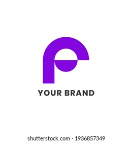 F Logotipo de sonrisa Resumen Letra alfabética simple única logotipo único para empresas y empresas. Grabación creativa e identidad corporativa. Diseño de marca