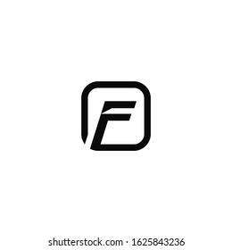 F strength symbol super concept elements icon logo