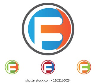 F and symbols template vector icons
