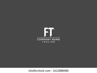 F, T, FT letter alphabet abstract icon logo style design for business in vector editable file