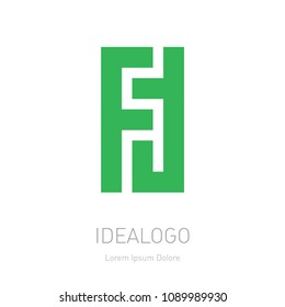 F and T initial logo. FT - Vector design element or icon. F and T initial monogram logotype.