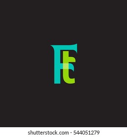 F and T  Letter logo design vector element