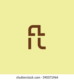 F and T Letter logo design vector element