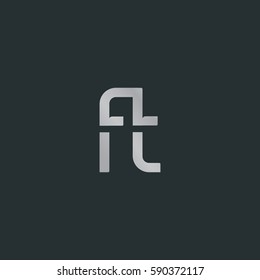 F and T Letter logo design vector element