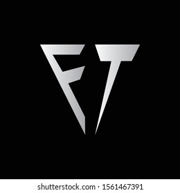f and t logo design. letter logo design