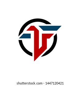 f t logo design with masculine concept