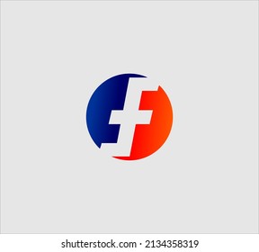 f o ff logotipo color futurista inicial para la empresa marca personal etiqueta de grupo tienda etc
