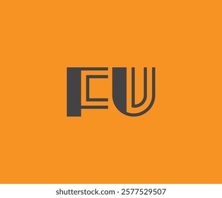 F and U logo design. FU abstract Letters Logo Monogram. This logo design is the process of creating a visual symbol that represents a brand, company, or individual.