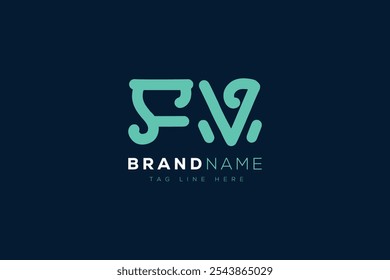 F and V logo design. FV abstract Letters Logo Monogram. This logo design is the process of creating a visual symbol that represents a brand, company, or individual.