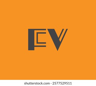 F and V logo design. FV abstract Letters Logo Monogram. This logo design is the process of creating a visual symbol that represents a brand, company, or individual.