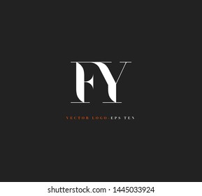F Y letters Joint logo icon vector for business card and corporate identity.
