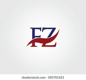 F and Z Swoosh Initial Logo Vector