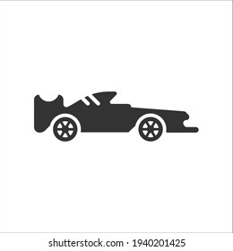 Icono de coche de carreras F1, gráficos vectoriales