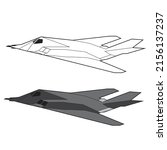 f117 nighthawk stealth air plane vector design