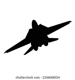 F14 Tomcat Silhouette Flying Vector Design