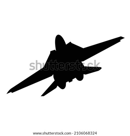 f14 tomcat silhouette flying vector design