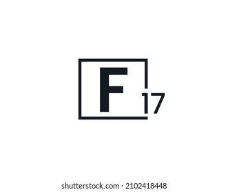 F17, 17F Logo de la letra inicial
