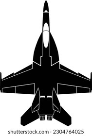 F-18 Super Hornet Top View Emblem Sticker Decal