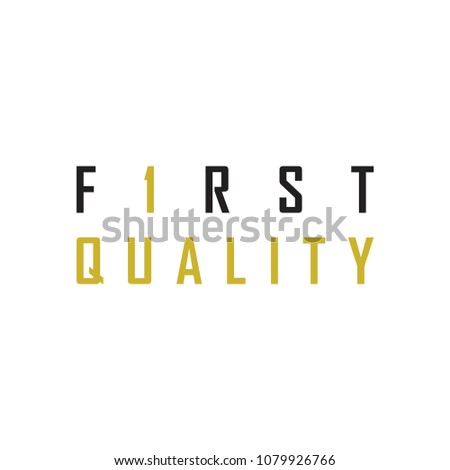 F1RST QUALITY logo, FIRST QUALITY logo design vector