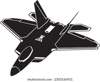 F22 Raptor Silhouette Draufsicht