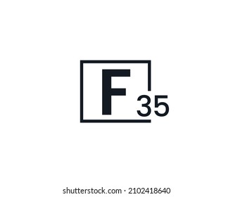 F35, 35F Logo für den Anfangsbuchstaben