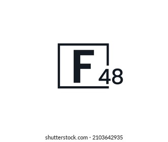 F48, 48F Initial letter logo