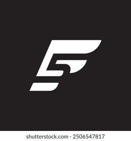 Logotipo moderno y simple de F5