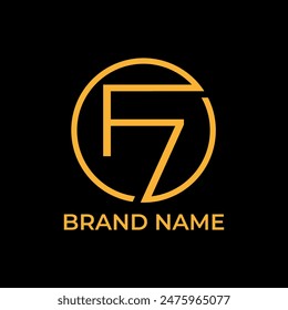 F7 círculo logo para la empresa